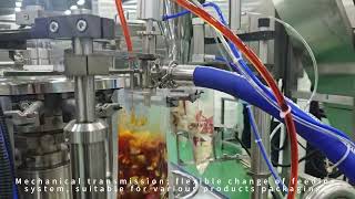 Automatic Snack Packaging Machines Rotary Food Meat Premade Bag Vacuum Packing Machine