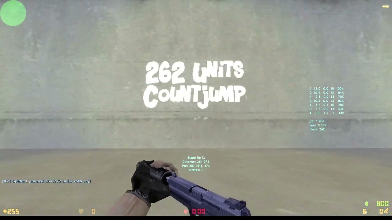 Spider1 on 262 StandUp CountJump Block [SCJ]