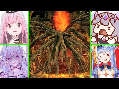 Hololive Girls Experiencing Bed Of Chaos Fight In Dark Souls 1: Remastered [ Hololive ]