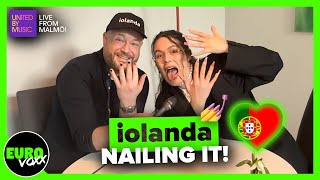 🇵🇹 Nailing it with iolanda 💅🏻 (INTERVIEW) // 'Grito' - Portugal Eurovision 2024 // Live from Malmö