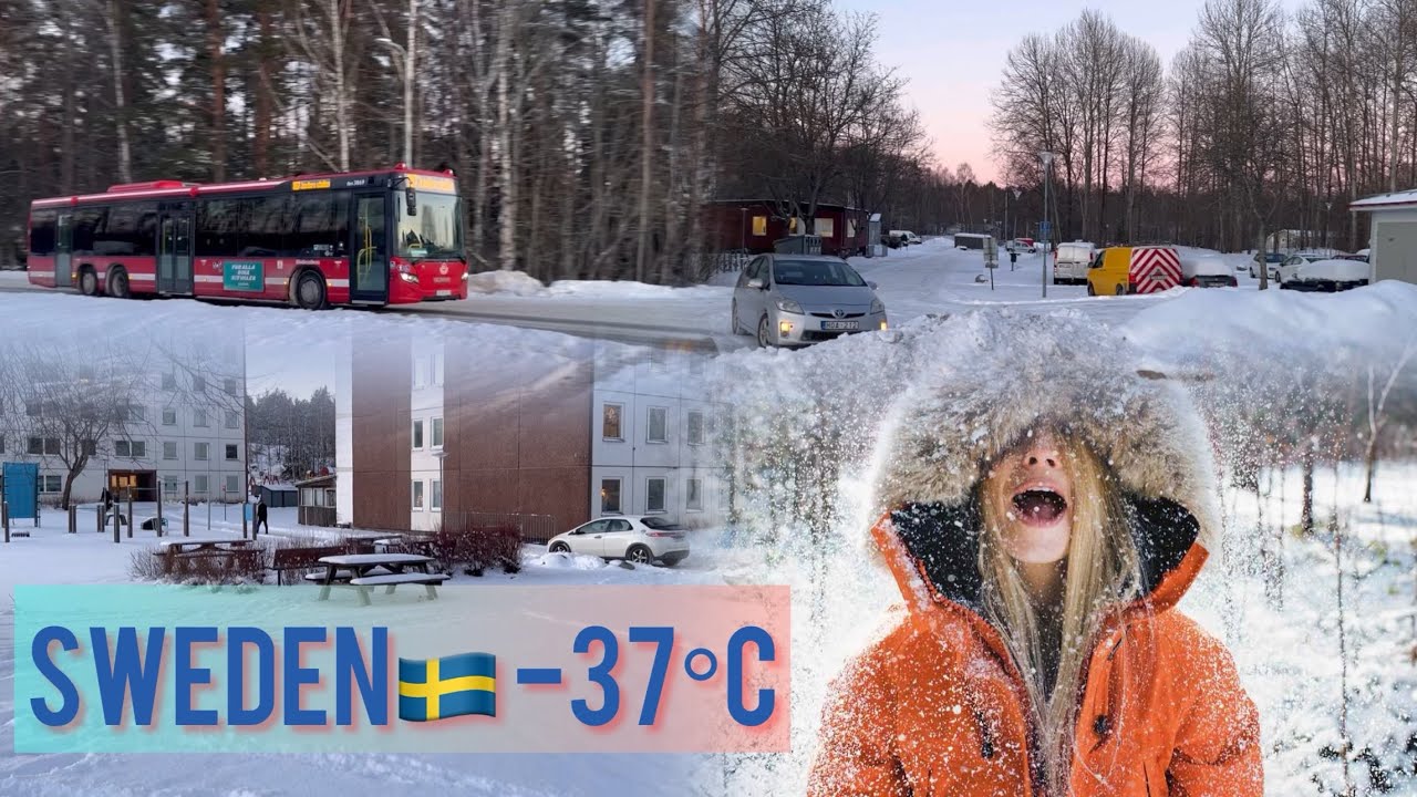 WINTER ☃️LIFE in SWEDEN 🇸🇪 | SNOW ️ | COLD 🥶 WEATHER 🌦️ | LIFE AT -37°C ...
