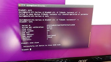 BladeRF set up for wideband interferometry