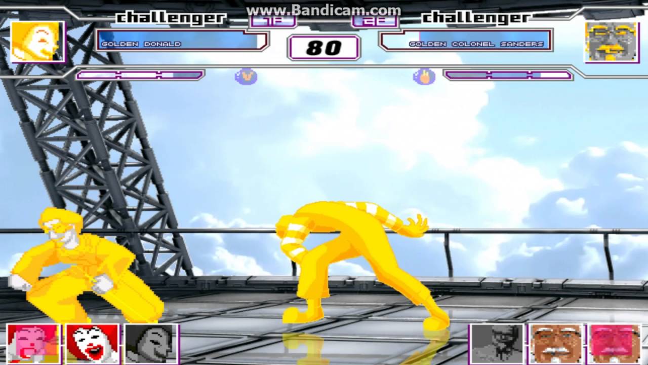 【MUGEN】Team Donald vs Team Colonel (1/2)