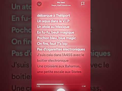 Naps Ft Kalif Hardcore - Ma Best ( Speed Up + Parole )