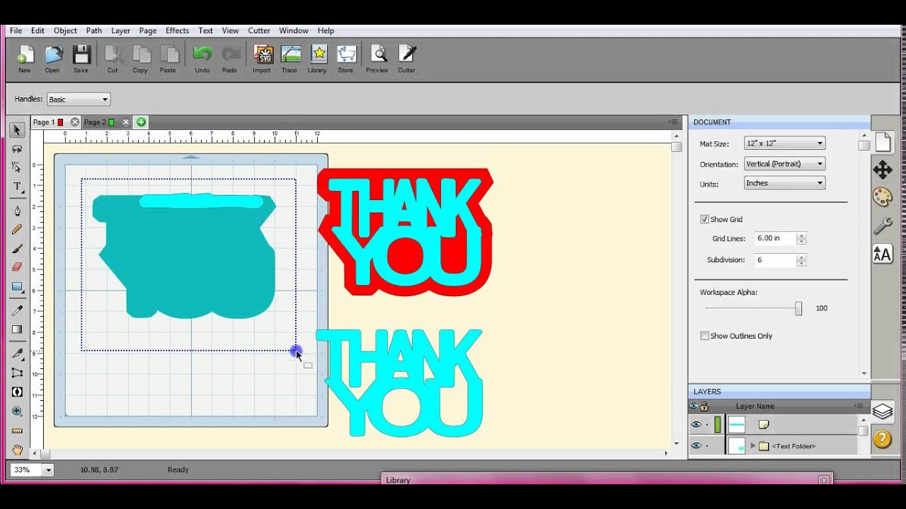 Making a shaped card from a word in SCAL4 Brother ScanNCut Jen Blausey