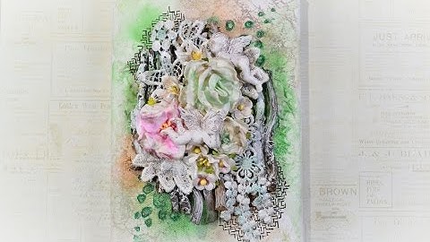♬ Shimmerz Mixed Media Altered Canvas (Start to Finish Tutorial)
