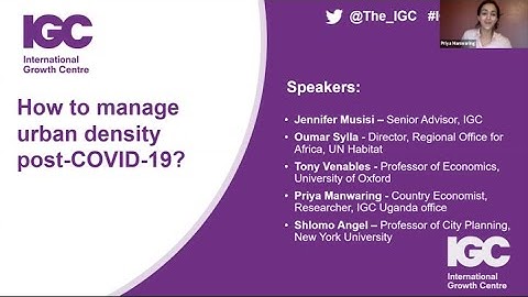 Webinar: How to manage urban density post-COVID-19?