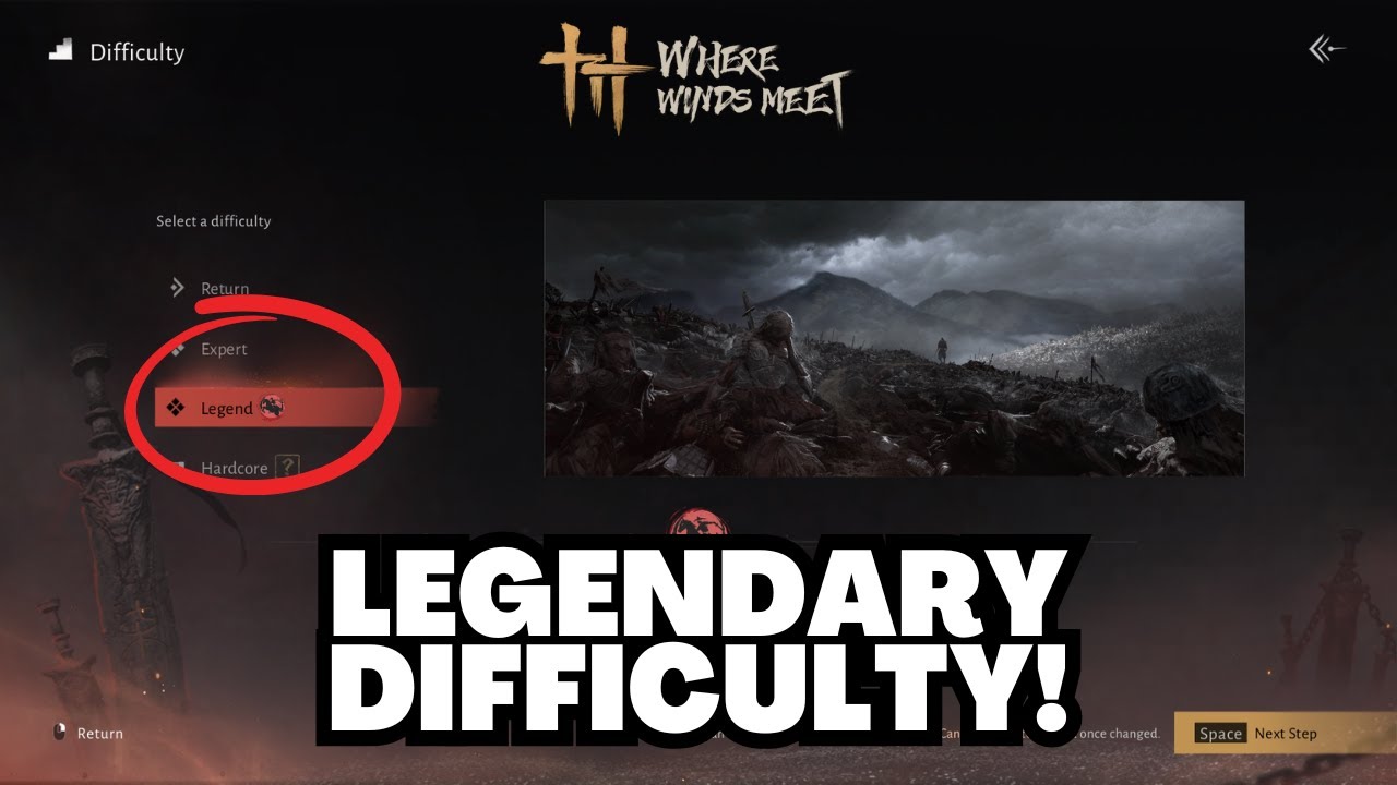 How to Set Difficulty to Legendary in Where Winds Meet