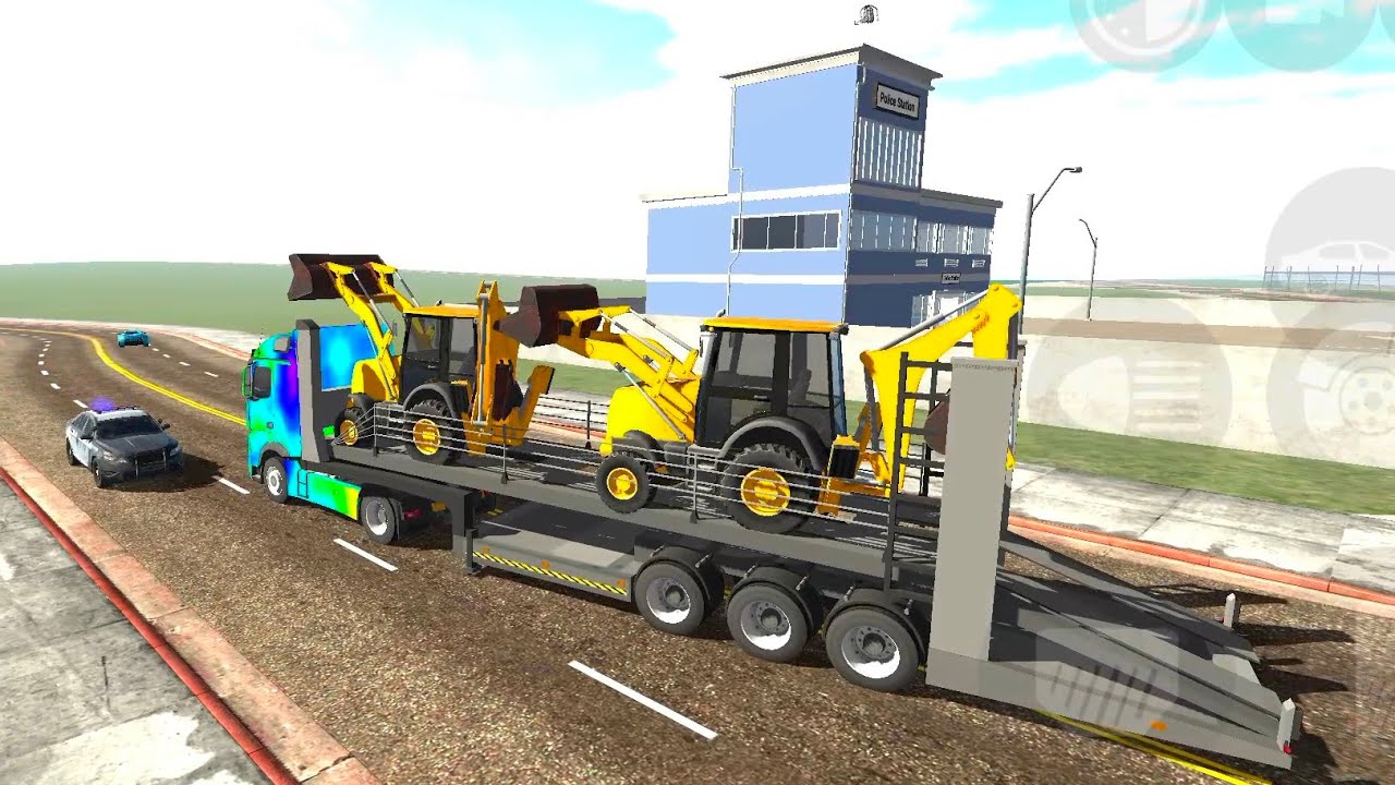 Police station se JCB churana.  truck glitch.  JCB चोर। #video