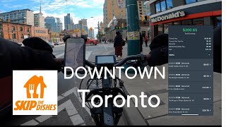 Skip The Dishes Delivery On EBike ET. CYCLE T720 Downtown Toronto Nov 2021