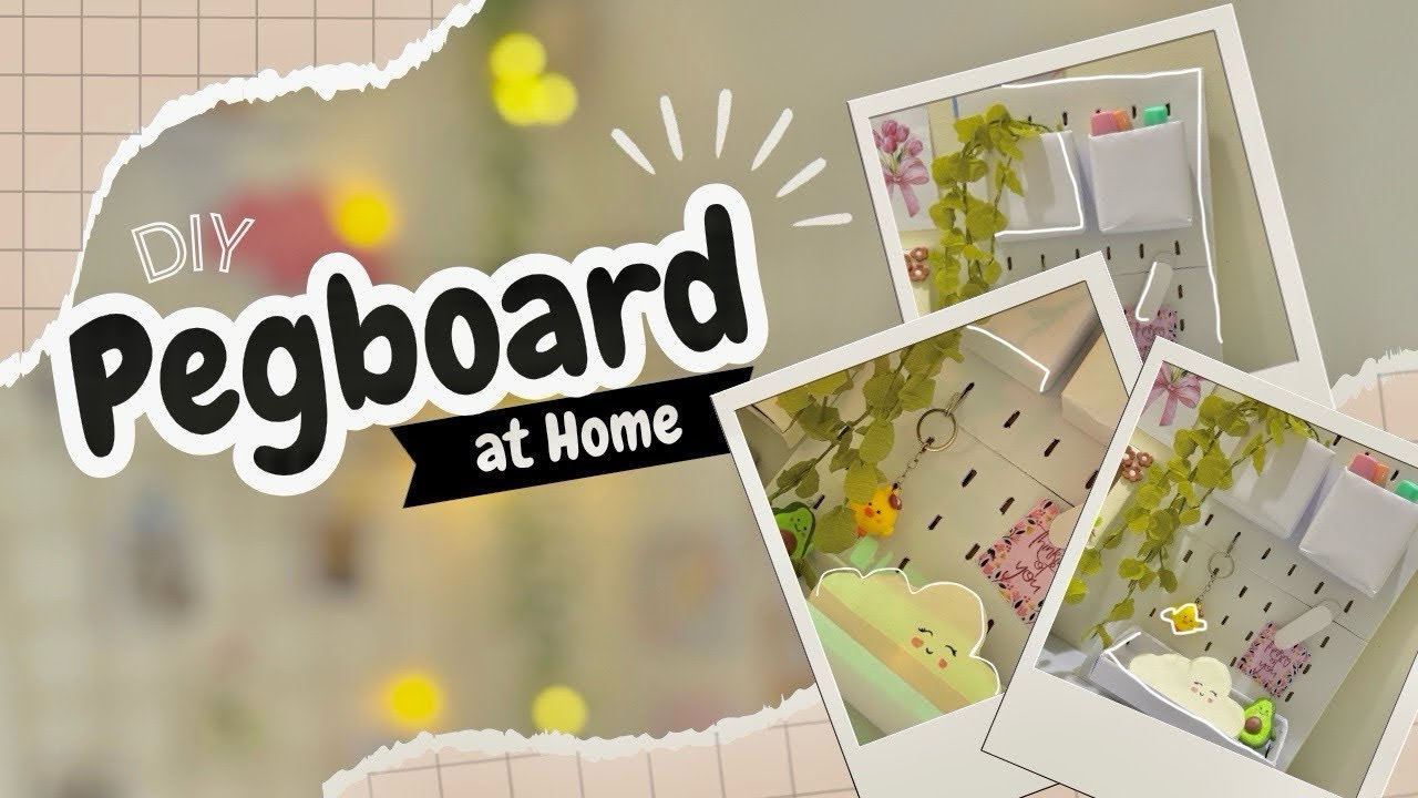 DIY Pegboard |How to make Pegboard at home✨🤍