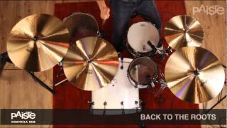 PAISTE Cymbal Series Comparison Video