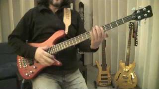 Warwick Streamer standard Rockbass rosso 4 corde Demo