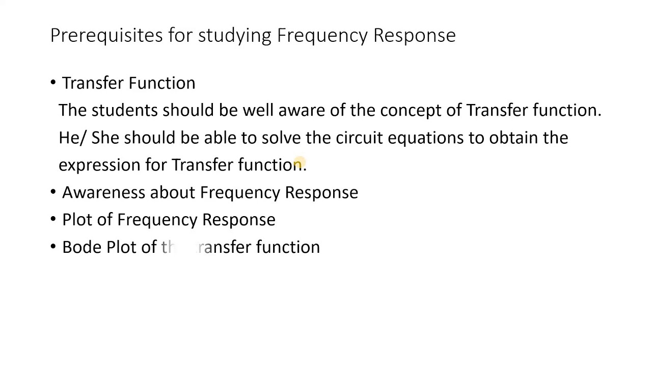 Introduction to Frequency Response - YouTube