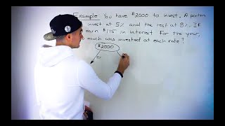 Grade 10 Math (Ontario, Canada) - Comparing Two Investments with Different Interest Rates Problem