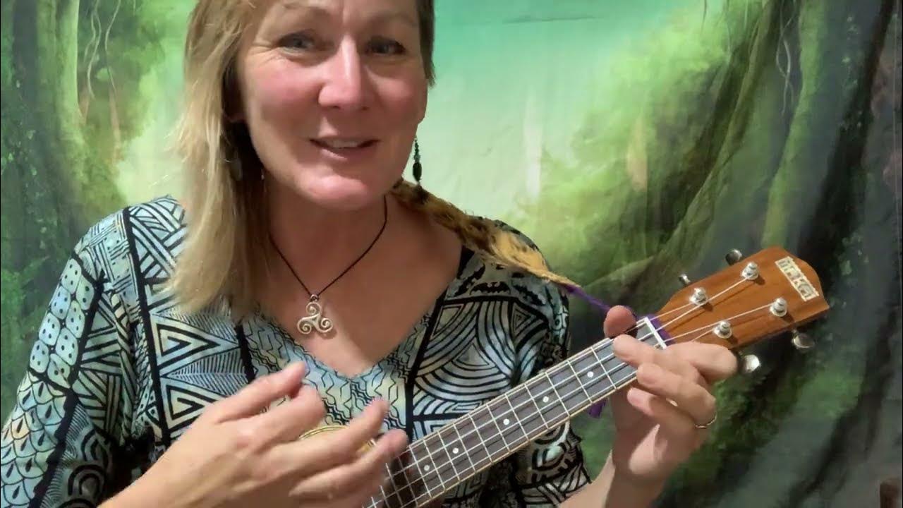 Beginner Ukulele with Jewel Shortnin' Bread 2 chord song F & C7