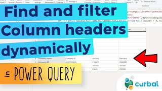 Dynamically Find A Column Header In Power Query Dynamically Select ...