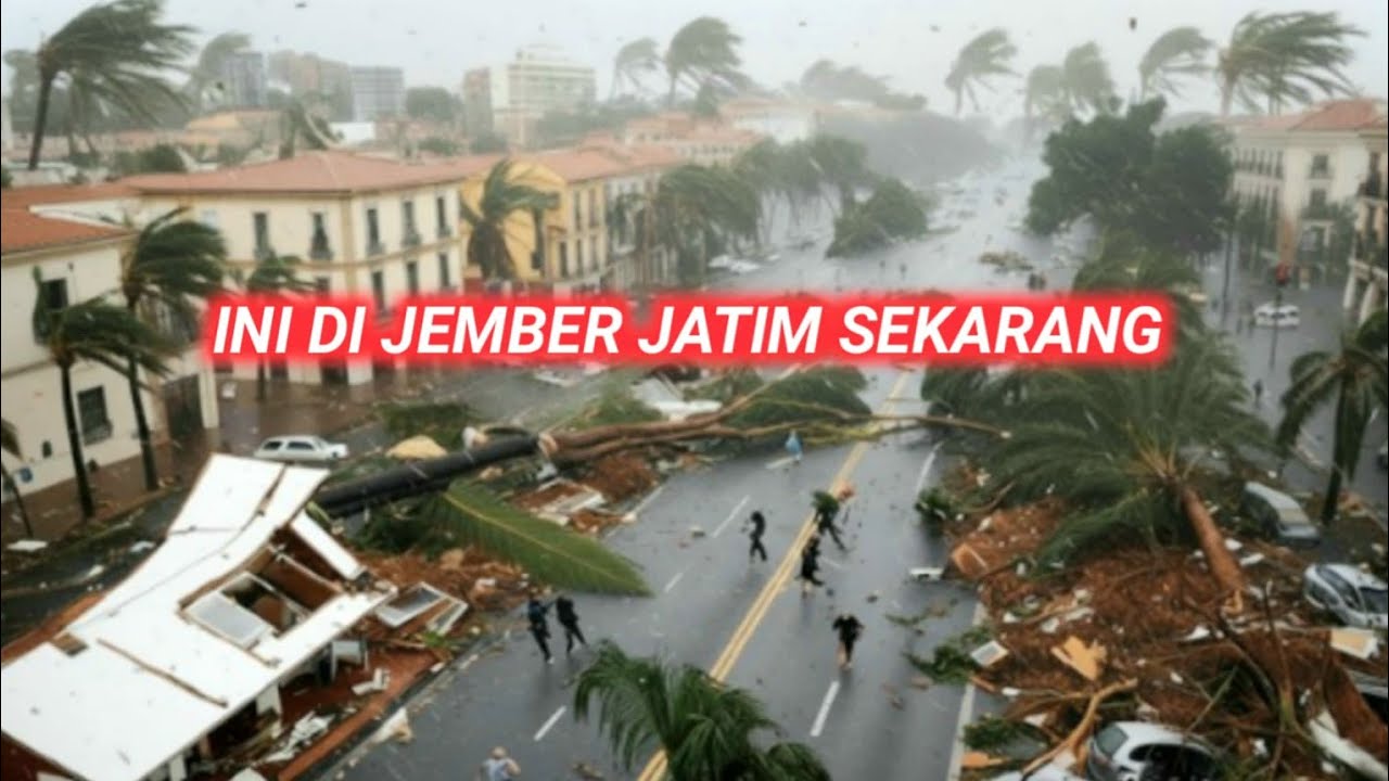 ANGIN BADAI TERJANG JEMBER! Gudang Roboh dan Puluhan Pohon Tumbang, Wuluhan Ikut Terdampak