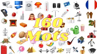 Apprendre 160 mots en français. apprendre le vocabulaire français facilement avec des images.
