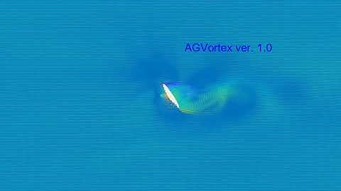 Navier-Stokes flow around rotating ellipse. AGVortex 1.0