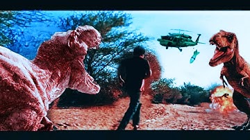 T-Rex Chase - Part 2 - Jurassic World  Fan Movie World dinosaur video Hindi