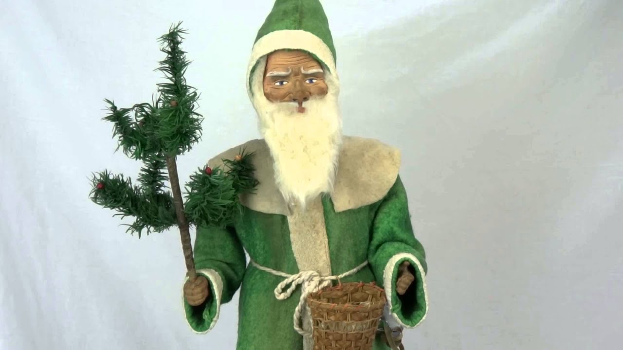 Antique German Santa Wind Up Nodder ca1910