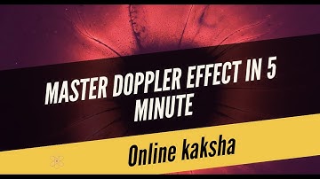 doppler effect class 11th revision, doppler effect for jee/neet/board exam