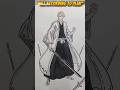 Drawing Sosuke Aizen from Bleach | Step by Step Pencil Art