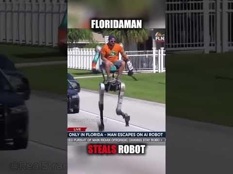 Florida Man Steals Robot &amp; Leads Police Chase 😭🤖🚓