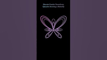 Fourier Transform Draws a Butterfly | Math Art #fouriertransform #mathart #manim #mathematics #stem