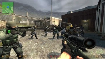 Counter Strike Source Nuke Bots #3 Just Only Sniper Rifles