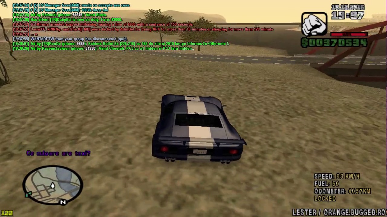 SA:MP #31 Plimbarea de seara /orange.bugged.ro gaming logo