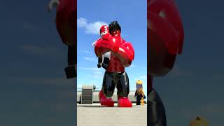 RED HULK Hugs Captain Britain - LEGO Marvel Super Heroes