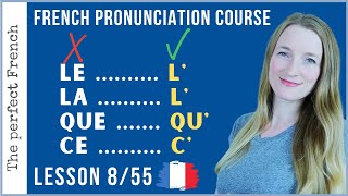 Lesson 8 - Contractions / Élision | French pronunciation course screenshot 3