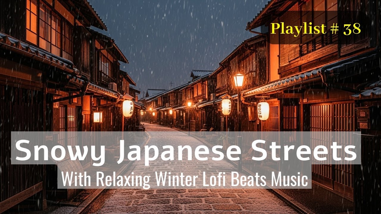 [Track 38] Peaceful Winter Streets ❄️ Lofi Beats for Study Sessions & Restful Night Focus