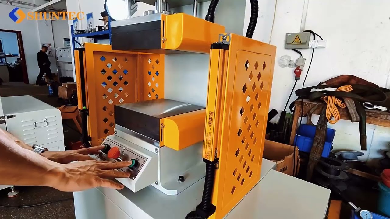 Shuntec-P10 500KGF Pneumatic Heated Platen Press - Factory Acceptance Test