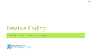 Iterative coding
