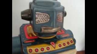 60`s HORIKAWA SH TIN BATTERY/OP VIDEO TELEVISION ROBOT WORKING JAPAN