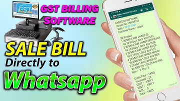 Sale Bill Directly to Whatsapp from Raintech POS Billing Software