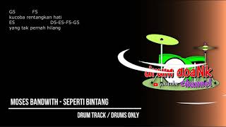 Moses Bandwidth - Seperti Bintang (drums only) [chord gitar & lirik]