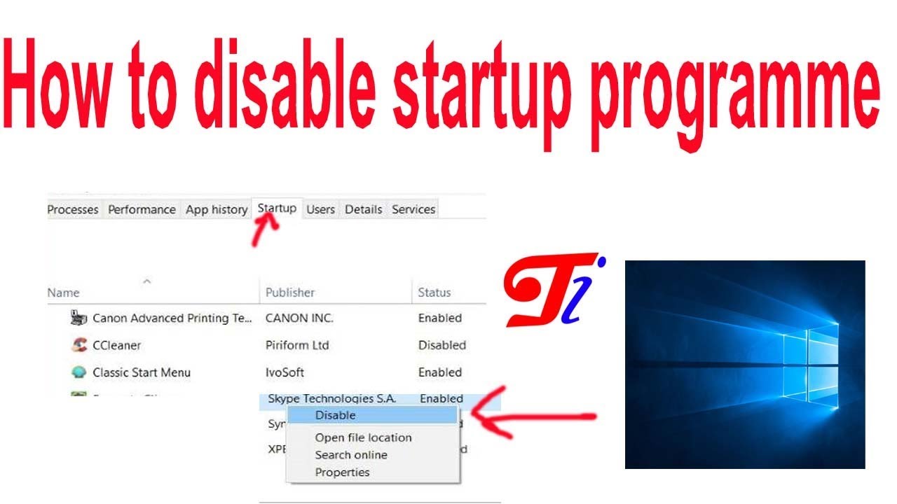 How to Disable startup programme in windows 7.8 and 10 |Technical indrajeet||2018|