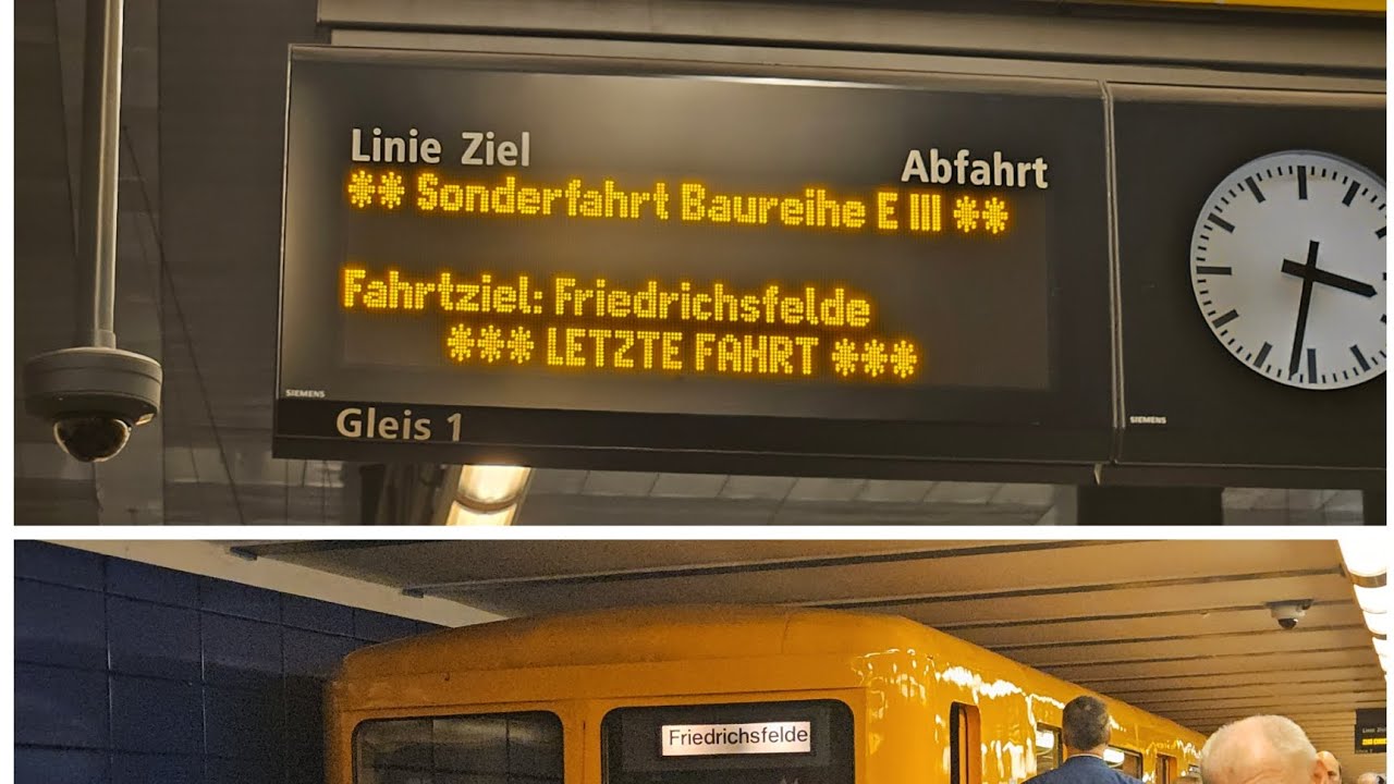 U-Bahn Berlin | Sonderfahrten auf der U5 mit den EIII