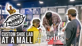Custom Shoe Class In A Mall?!? Angelus x Majorwavez Lab Giveaway Recap