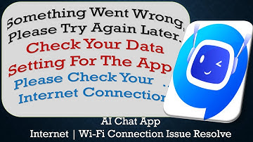 AI Chat App something went wrong please try again later problem solution