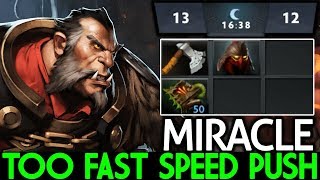 MIRACLE [Lycan] Too Fast Speed Push Lane Cancer Gameplay 7.24 Dota 2