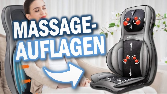 medisana Shiatsu acupressure massage seat cover MC 825 | english - YouTube