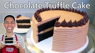 Mary Grace Chocolate Truffle Cake: Chocolate Layers in Smooth Velvety Truffle | Cooking with Kurt