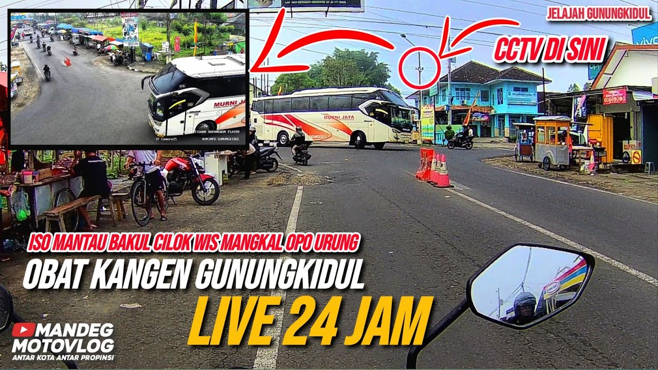 KEJADIAN LALULINTAS GUNUNGKIDUL LIVE 24 JAM - CCTV KOMINFO GUNUNGKIDUL