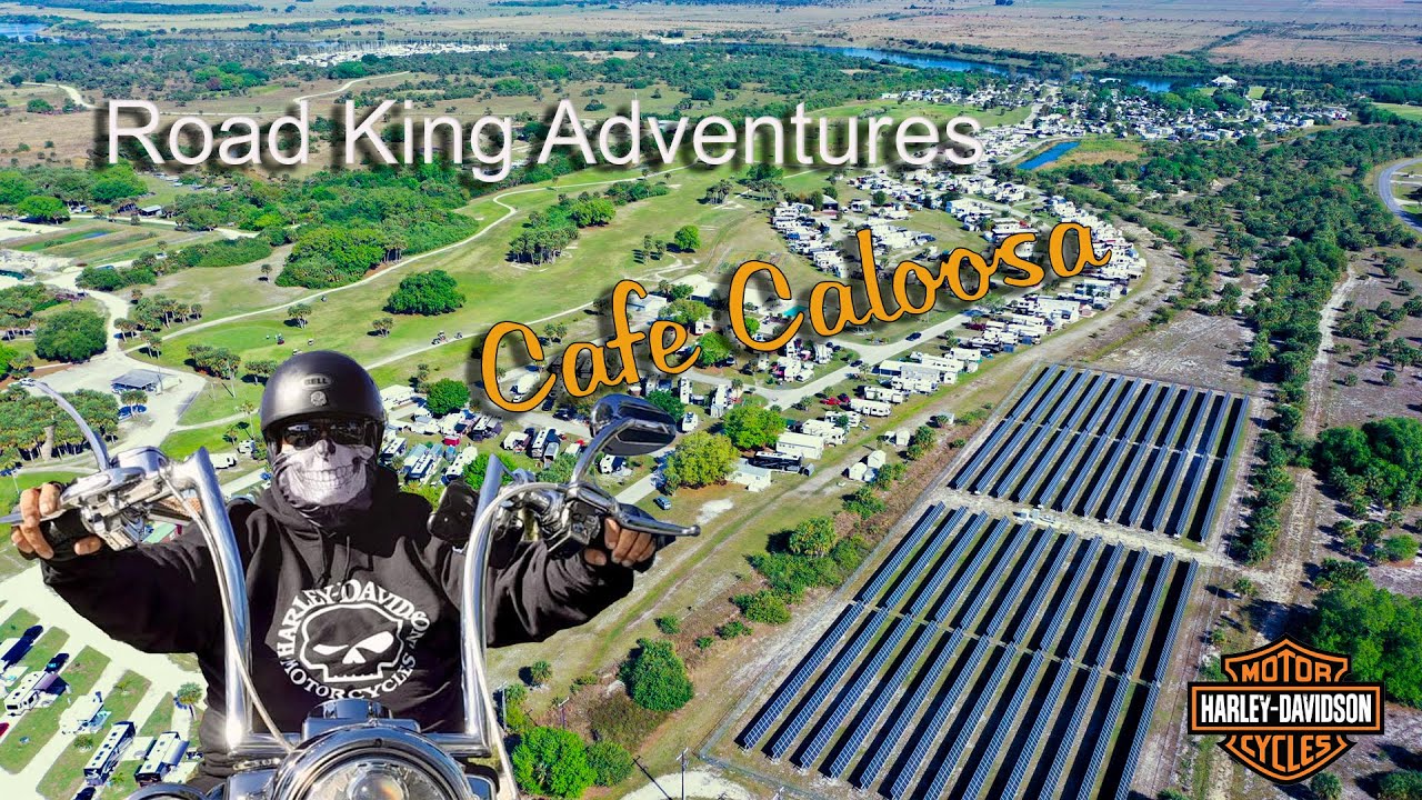 Palm Beach Motorcycle Riders go to Caloosa Cafe in Moore Haven Florida