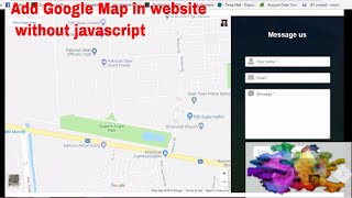 How to add a Google Map in  Website without Javascript & Google Api | HTML Tutorial